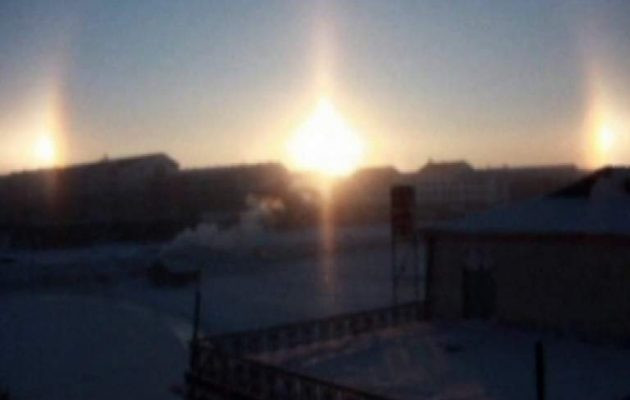 «Αλληθώρισαν» οι Κινέζοι – Είδαν… τρεις ήλιους στον ουρανό – Το μοναδικό φαινόμενο (βίντεο)